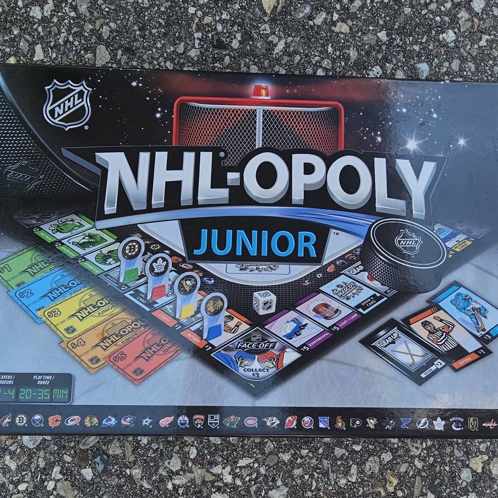 NHL Black and Blue Board Game Excitement